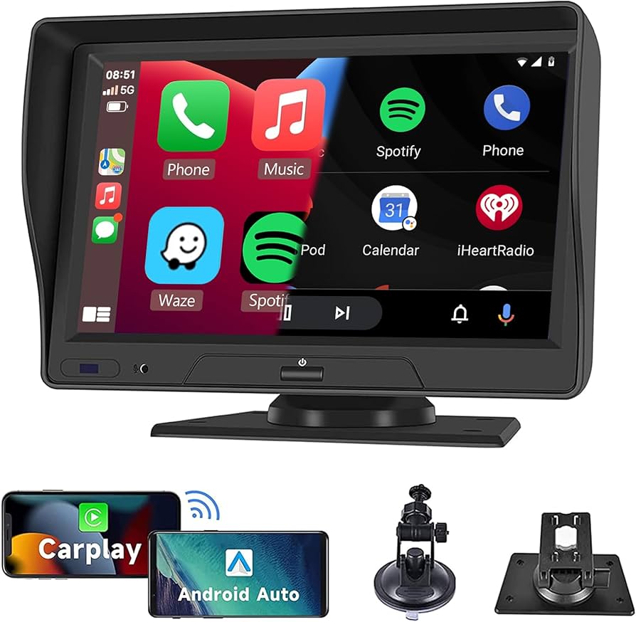 トップシークレット ポータブルワイヤレスApple Carplay Android Auto